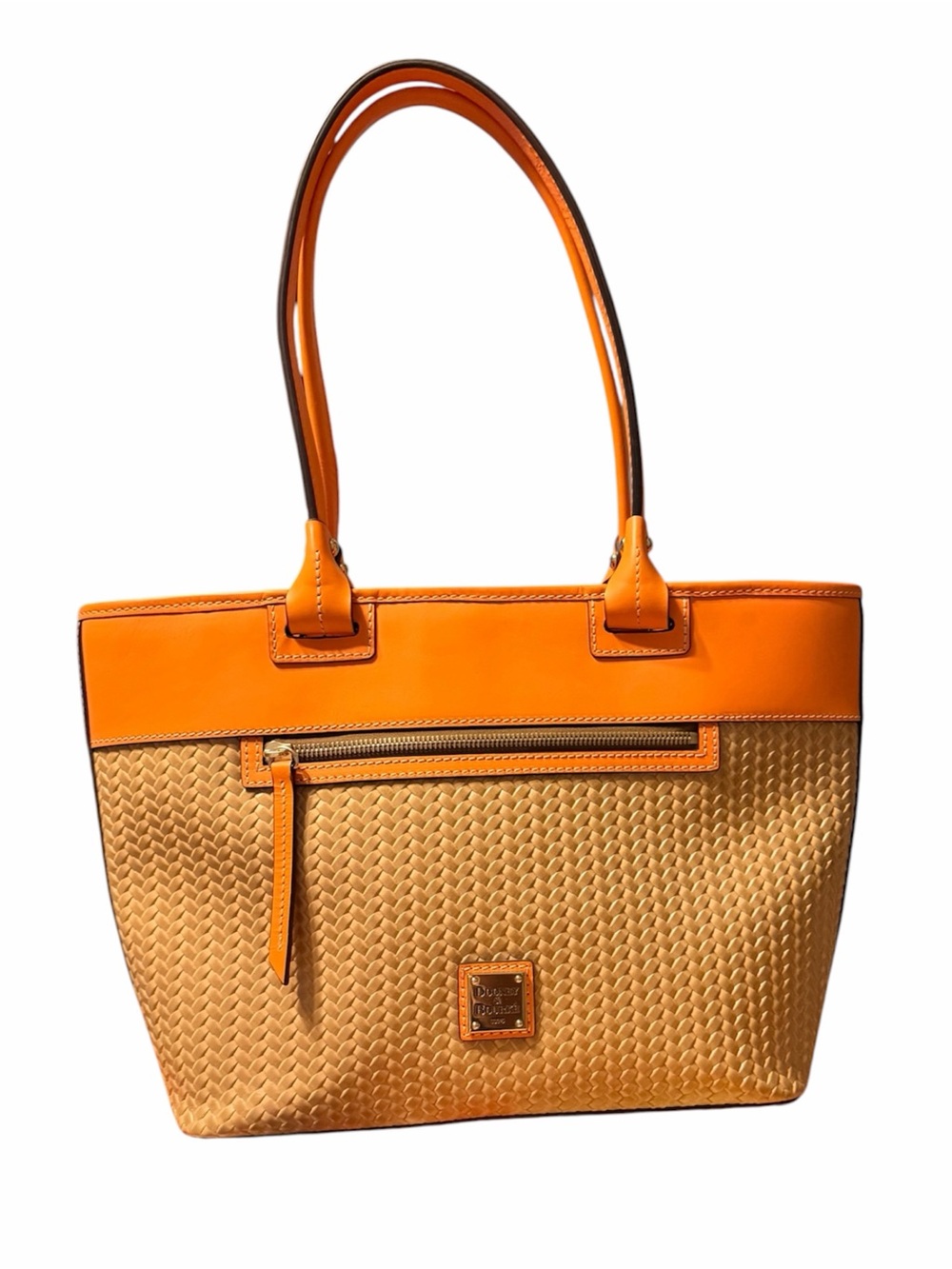 Dooney & Bourke Leather Woven Tote Bag